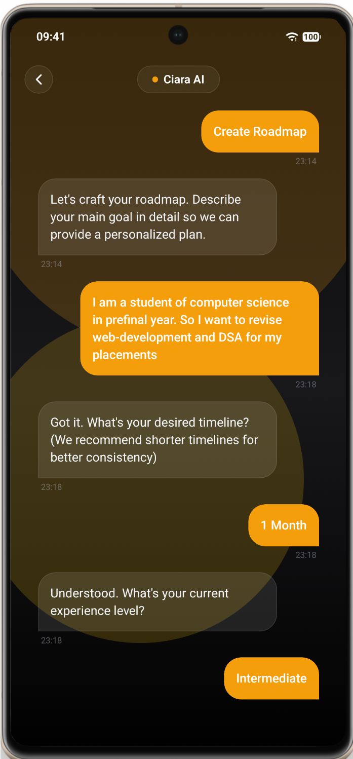 Ciara AI Screen Screenshot