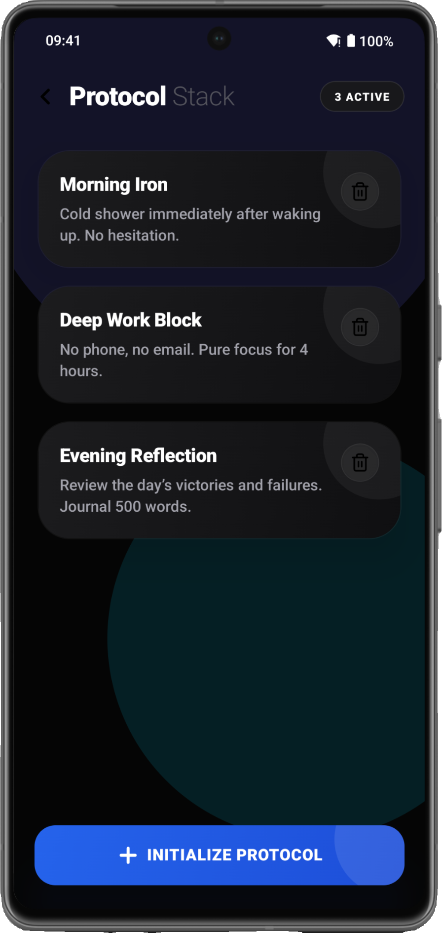 Habits Screen Screenshot